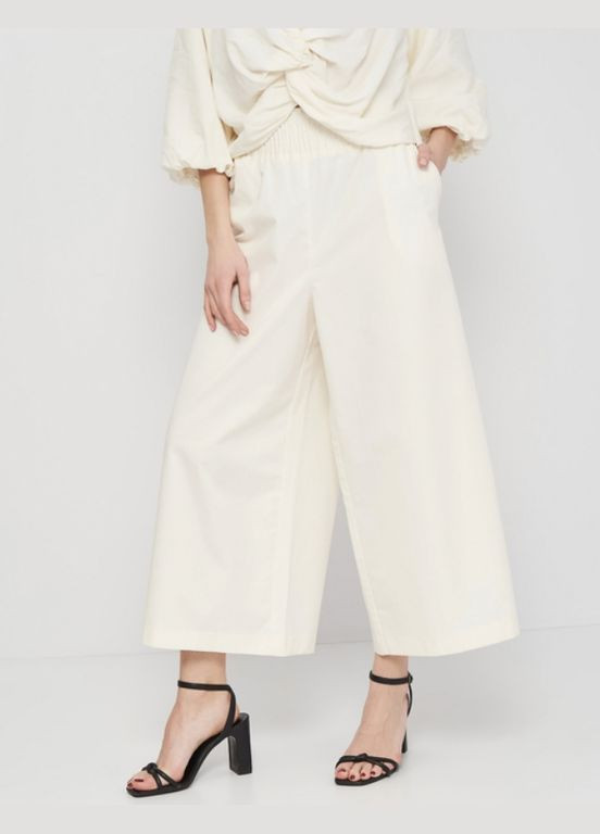 Брюки кюлоты Ж1095364 (4661/260/712) S Молочные Zara (334712595)