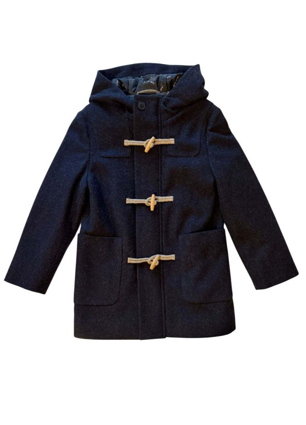 Темно-синє демісезонне Пальто демісезонне 'MODE шерстяне для хлопчика, 128 см CLE