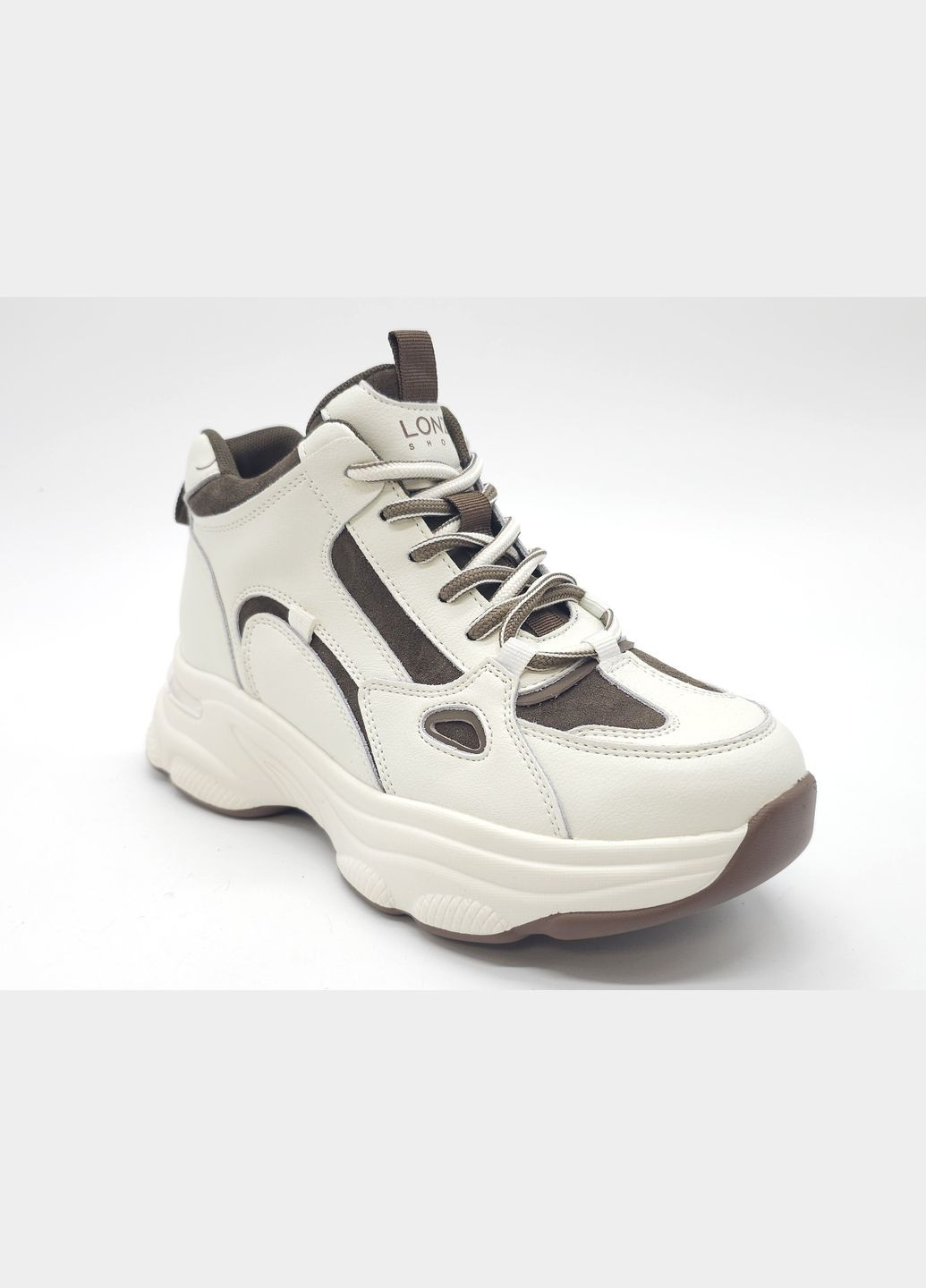 Белые всесезонные женские кроссовки белые кожаные l-11-47 23 см(р) Lonza