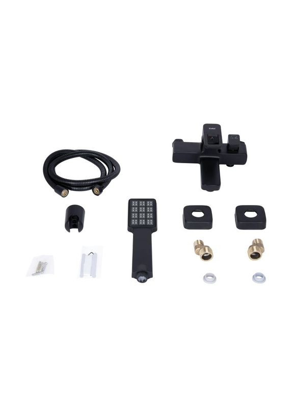 Змішувач для ванни Wawel 006 (з душовим гарнітуром) (k35) LDWAW006BLA45393 Black LIDZ (336937339)