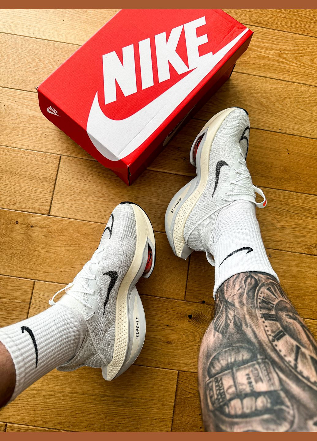 Белые демисезонные кроссовки мужские и женские nike air zoom alphafly next 2 white | найк аир зум белые No Brand