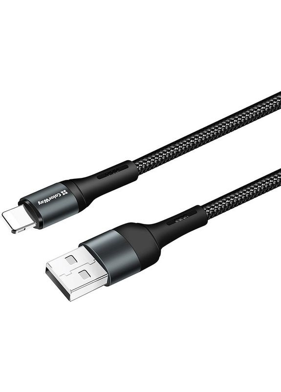 Комплект кабелів USB-Lightning 1м Black + USB-Lightning 1м Mint (CW-CBUL045-BK/CBUL004-MT) Colorway (316696688)