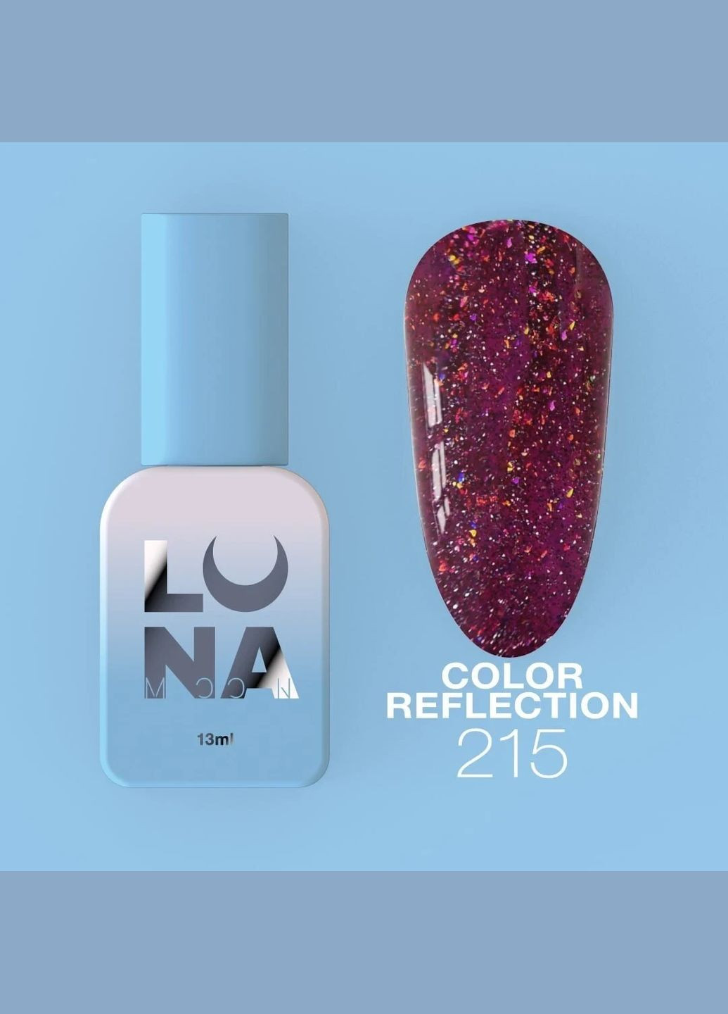 Гель-лак світловідбиваючий Color Reflection №215, 13 мл Luna (369145052)