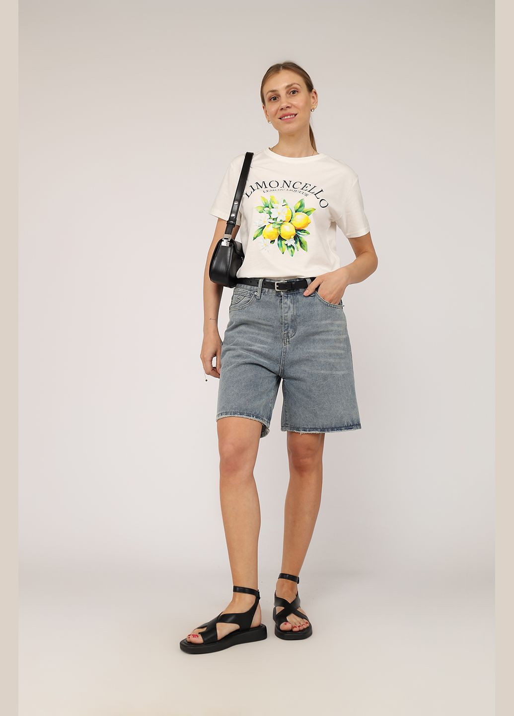 Футболка с коротким рукавом женская цвет молочный CB-00275256 Carla Mara - (330222968)