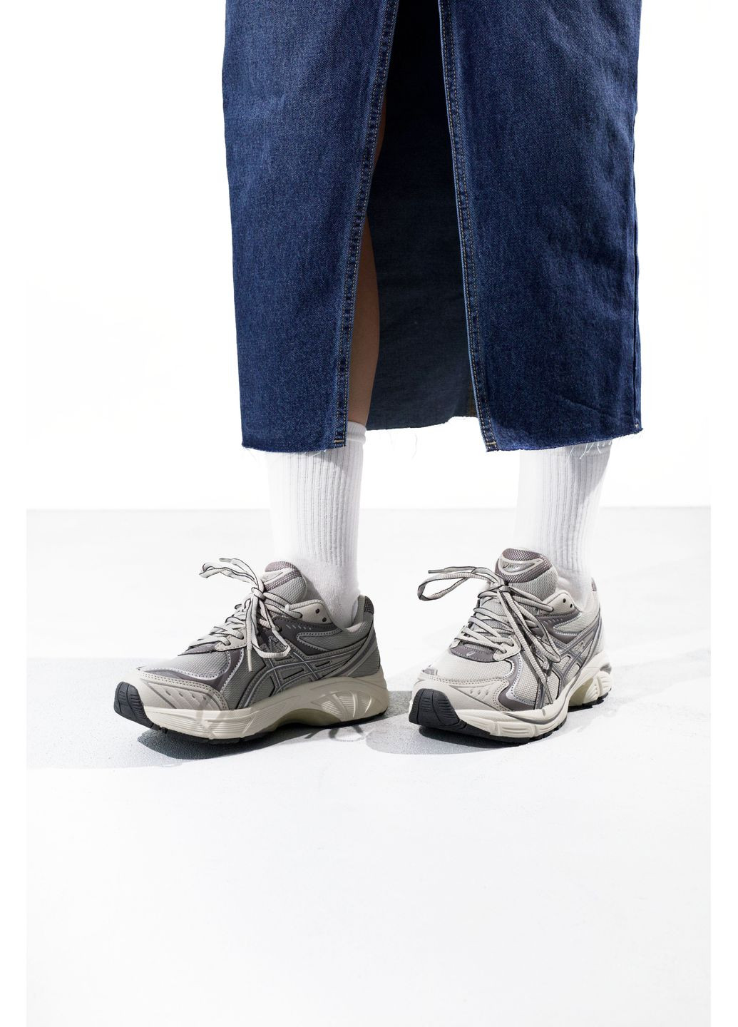 КРОССОВКИ ЖЕНСКИЕ ASICS GT-2160 GREY / WHITE АСИКС GT-2160 No Brand серые демисезоны (368887907)