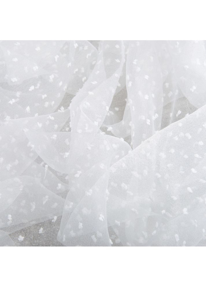 Тканина органза напівпрозора 25 г/м2 145 см легка для платтів, декору, вечірніх і карнавальних костюмів молоко IDEIA (365301302)