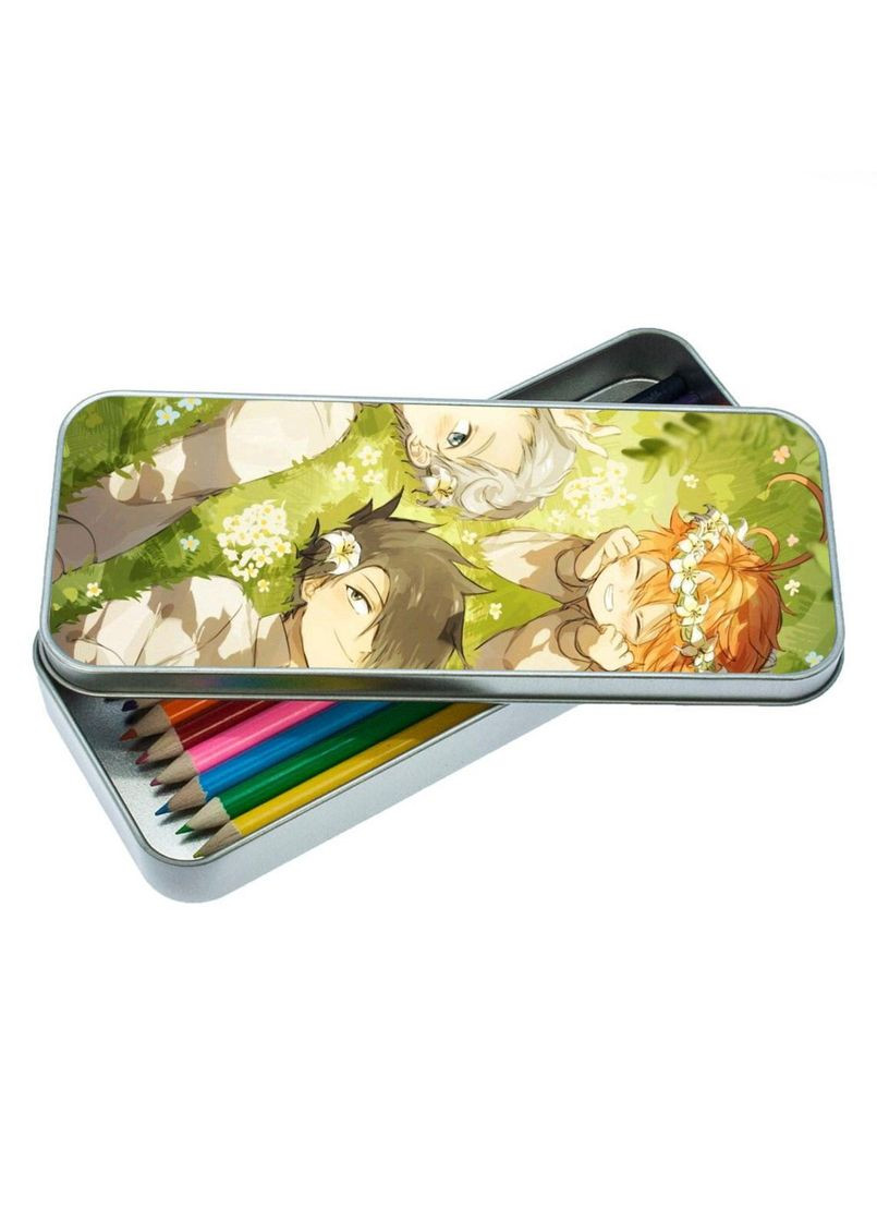 Пенал шкільний для хлопчика та дівчинки металевий Обіцяний Неверленд #006 7*18 см Silver No Brand (309154210)