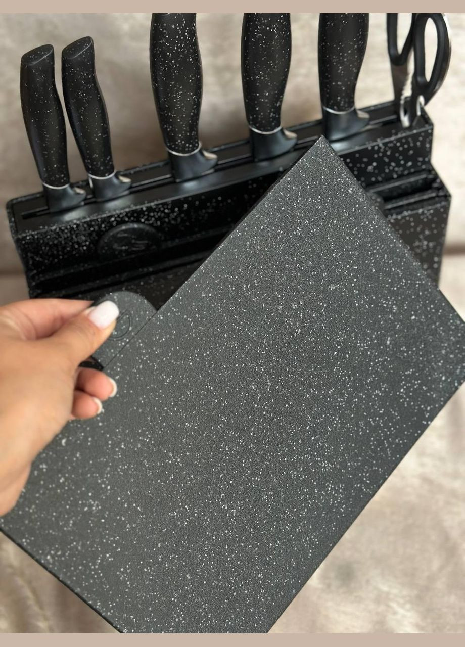 Набор ножей и досточек ZP-043 кухонный набор ножей с подставкой 11 предметов Zepline (305404533)