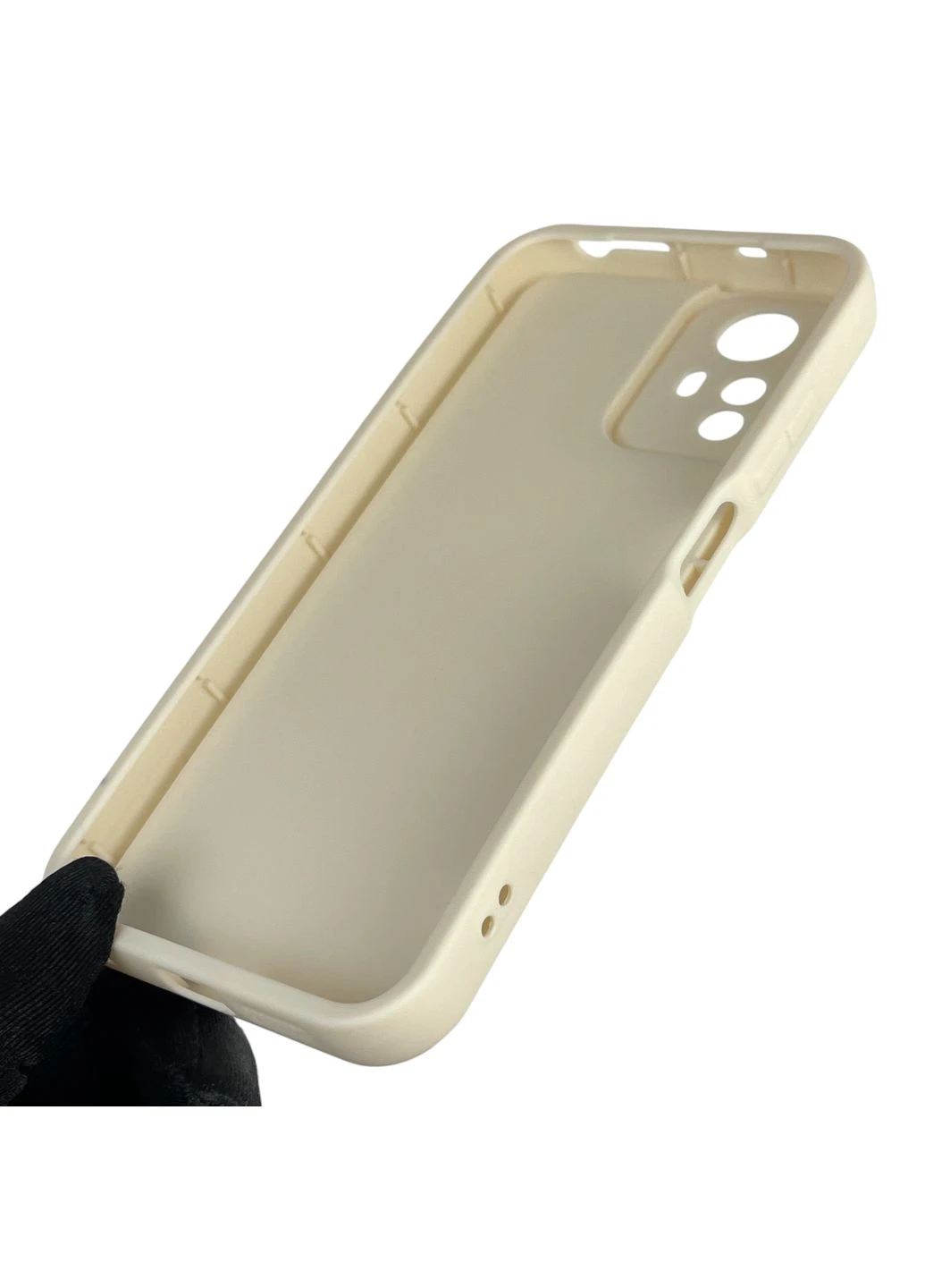 Чохол силіконовий Soft Touch з 3D принтом жіночим для Redmi Note 12s 4G молочний (Повний захист камери) Xiaomi (373671834)