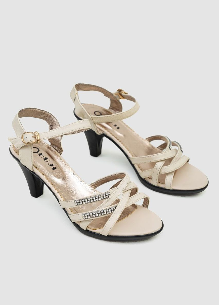 Светло-бежевые босоножки женские,, Bee