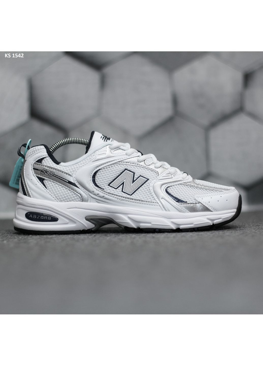 Белые демисезонные кроссовки мужские new balance 530 abzorb white нью беланс 530 No Brand
