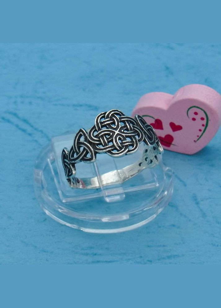 Срібна каблучка "Кельтський Круг і трикветр" 18 No Brand (350667240)