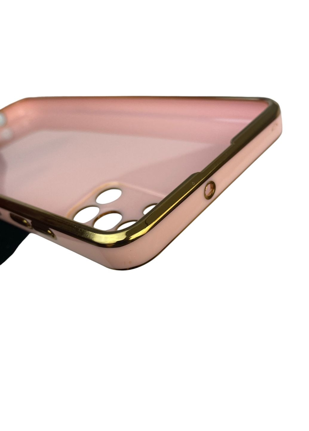 Чехол для Galaxy A31 SM-A315F с кольцом-подставкой с золотой окантовкой на самсунг а31 пудровый gs1 Samsung (366234057)