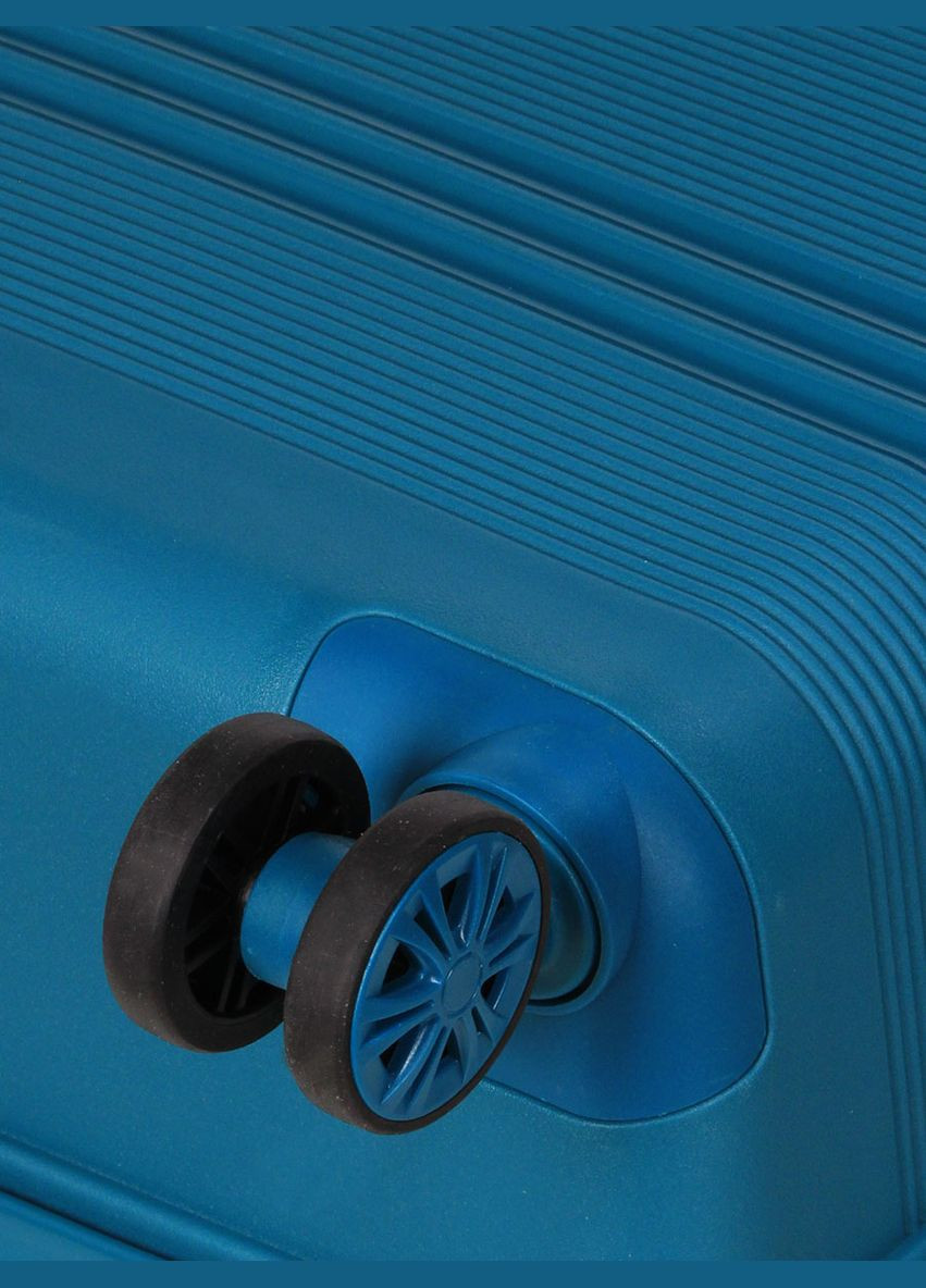 Чемодан средний M полипропилен 21204 67×47×27см 66+13л Синий Snowball (297643337)