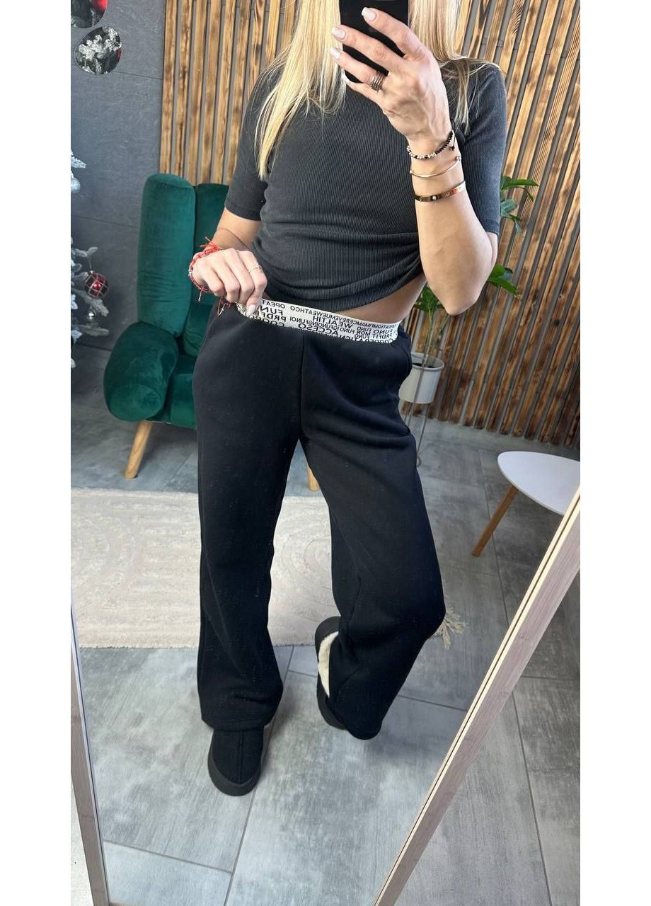 Штани Палаццо на флісі ❄️Ознайомтесь з розмірною сіткою DK/DL Мода без кордонів (360964517)