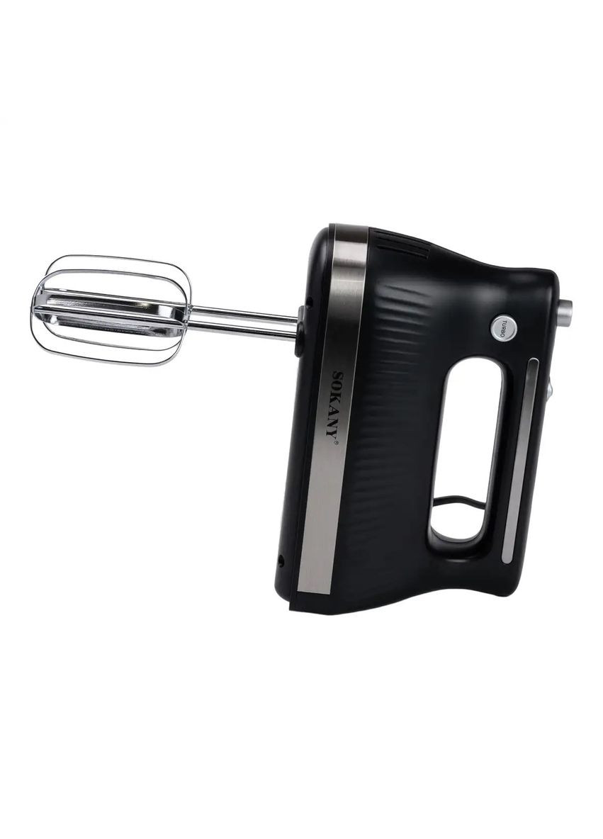 Ручной миксер SK-6632 кухонный миксер с насадками для теста 5 скоростей 300Вт Черный Sokany (316034713)