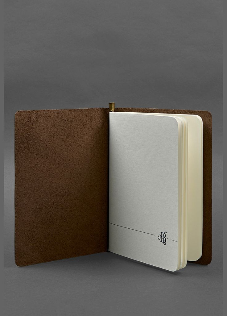 Кожаный блокнот (софт-бук) 8.0 на резинке тёмно-коричневый Crazy Horse (A-028074) BlankNote (328961653)