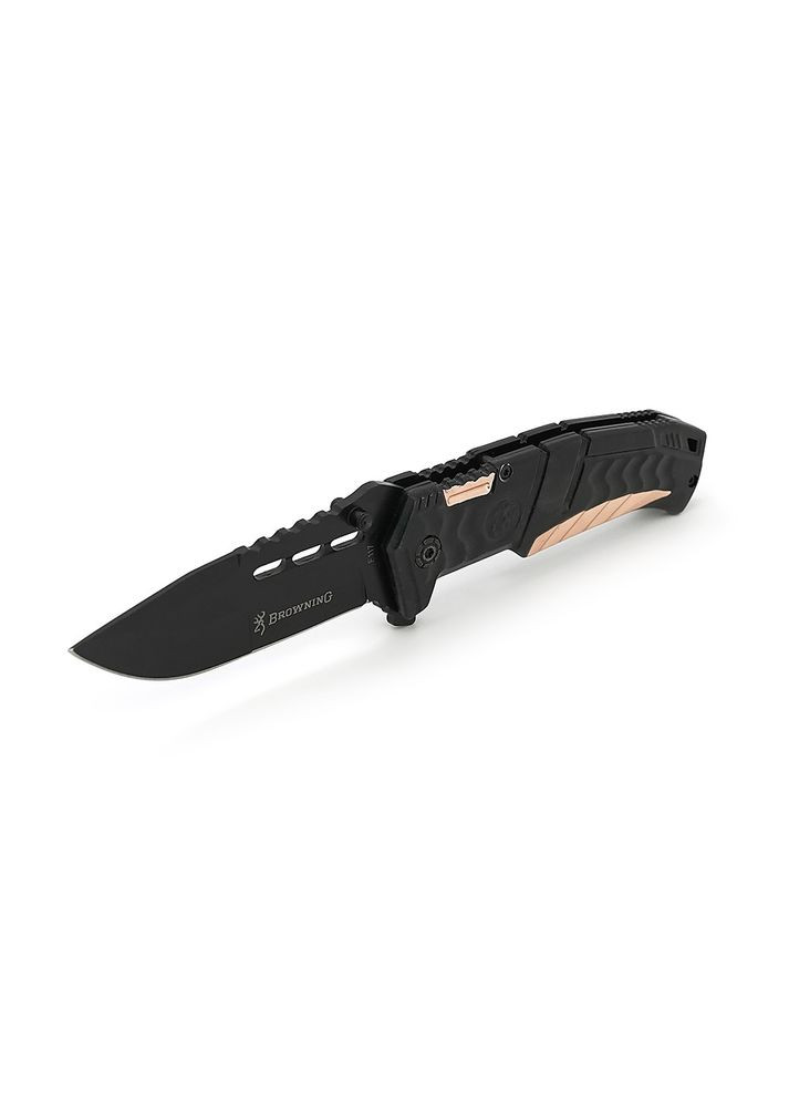 Ніж складаний Browning-117, алюміній + сталь, довжина 215 мм, 200 г, Black Voltronic (317286577)
