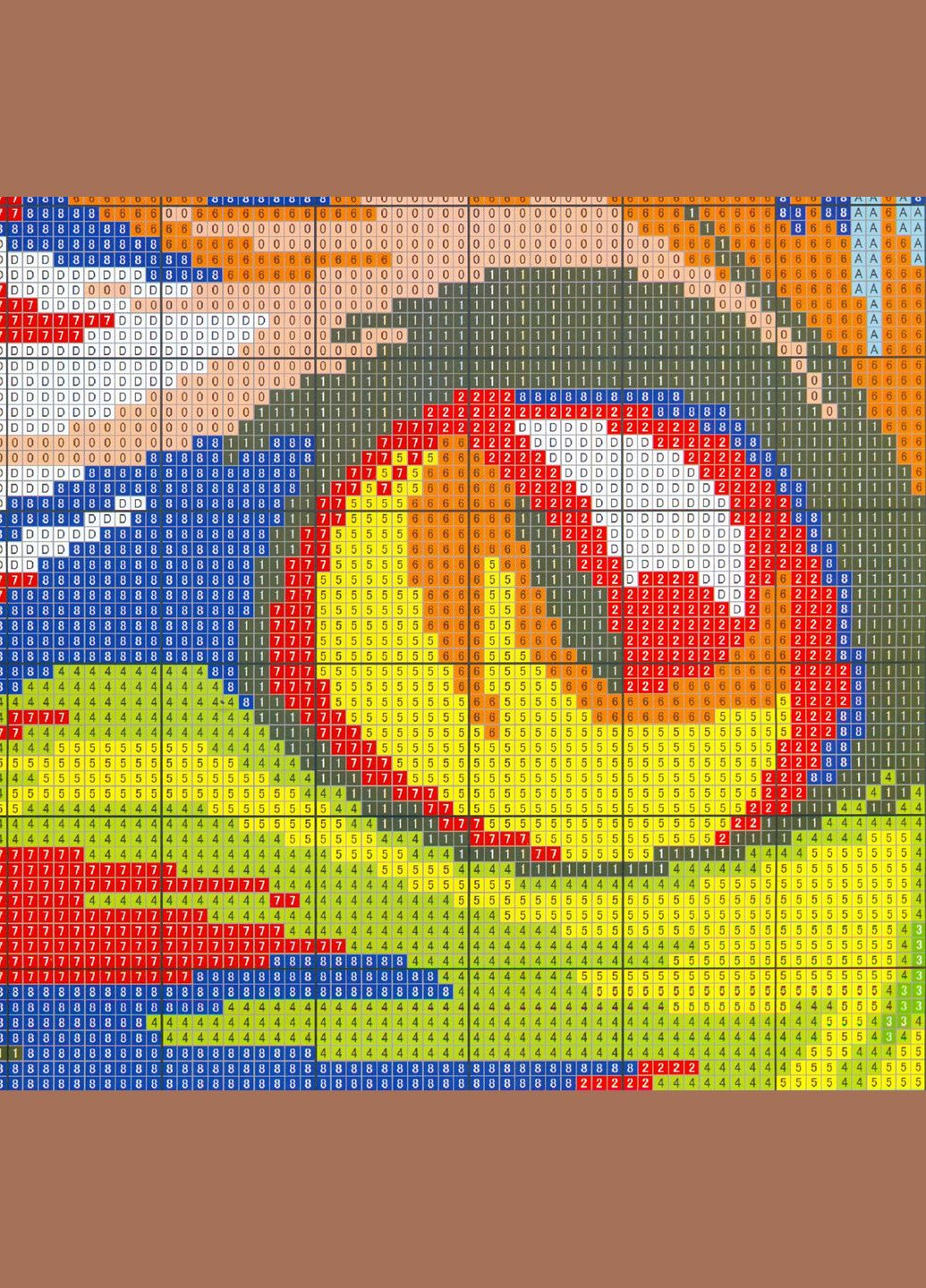 Набор для вышивания по нанесённой на канву схеме "Colorful Cat". AIDA 14CT printed, 39*32 см Joy Sunday (313613178)