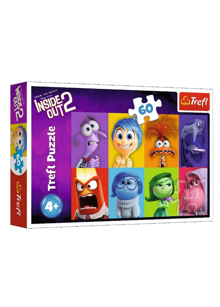 Пазлы Мыслями наизнанку-2. Узнай свои эмоции. Disney Pixar (60 эл.) 17397 ( ) Trefl (328945707)