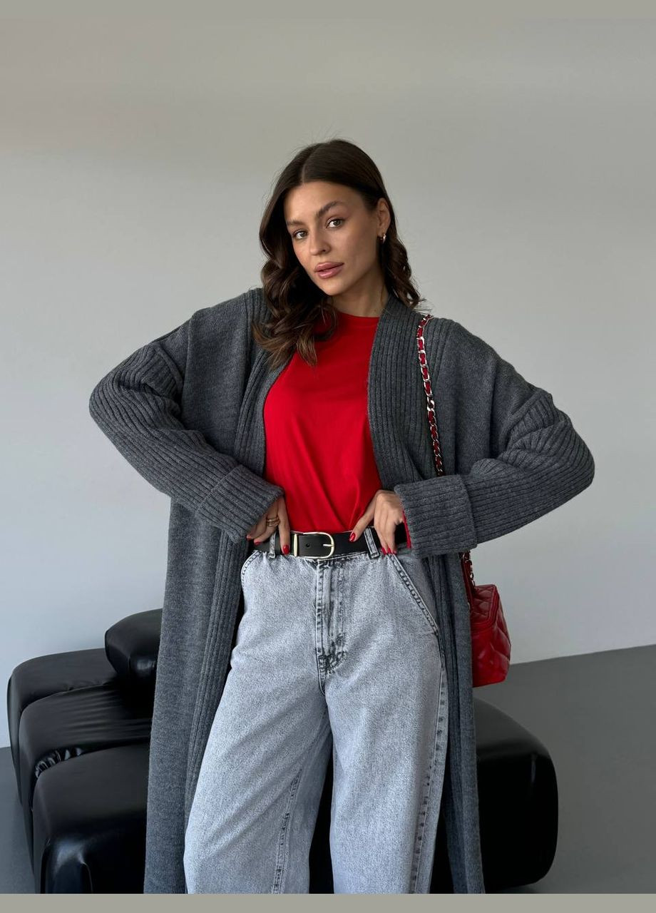 Жіночий кардиган довжини максі без застібки MonCher (347584656)