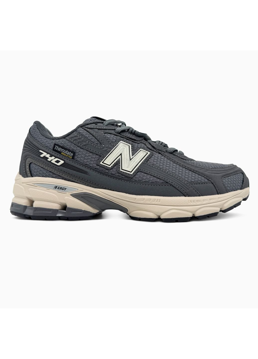 Сірі Осінні кросівки чоловічі new balance 740 thinsulate grey beige termo gore-tex | нью беланс 740 сірі бежеві термо No Brand