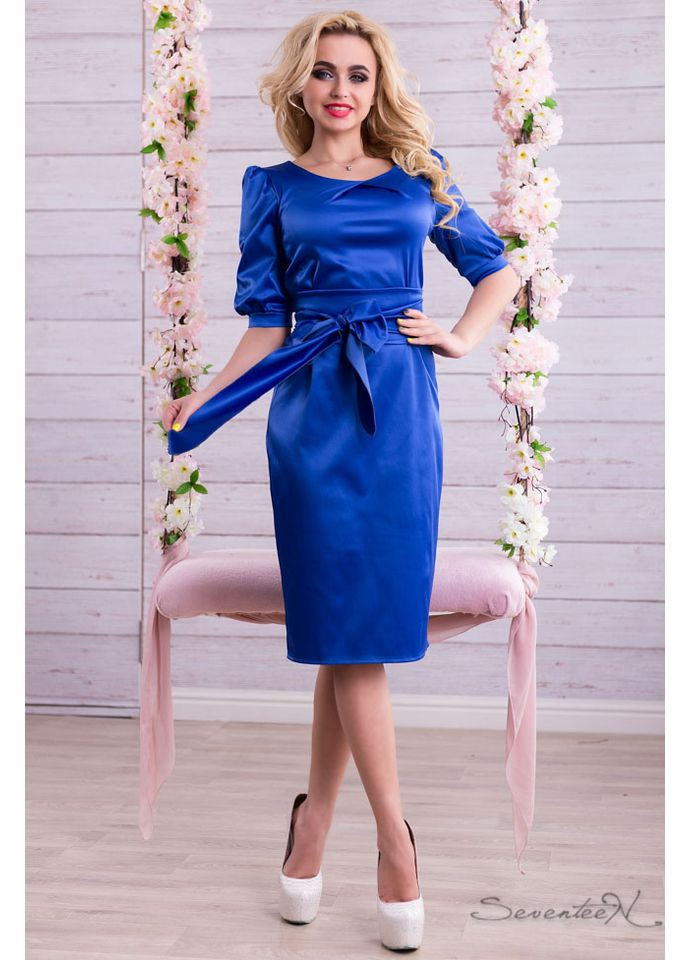 Синее платье 609.1320 Seventeen