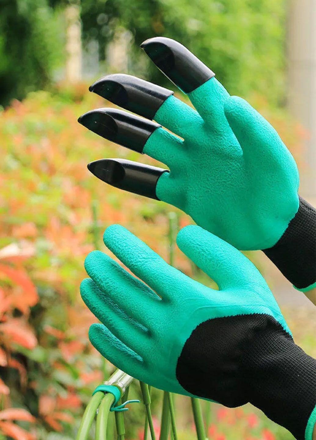 Рукавички садові Garden Genie Gloves для саду та городу з кігтями Idea (292652831)