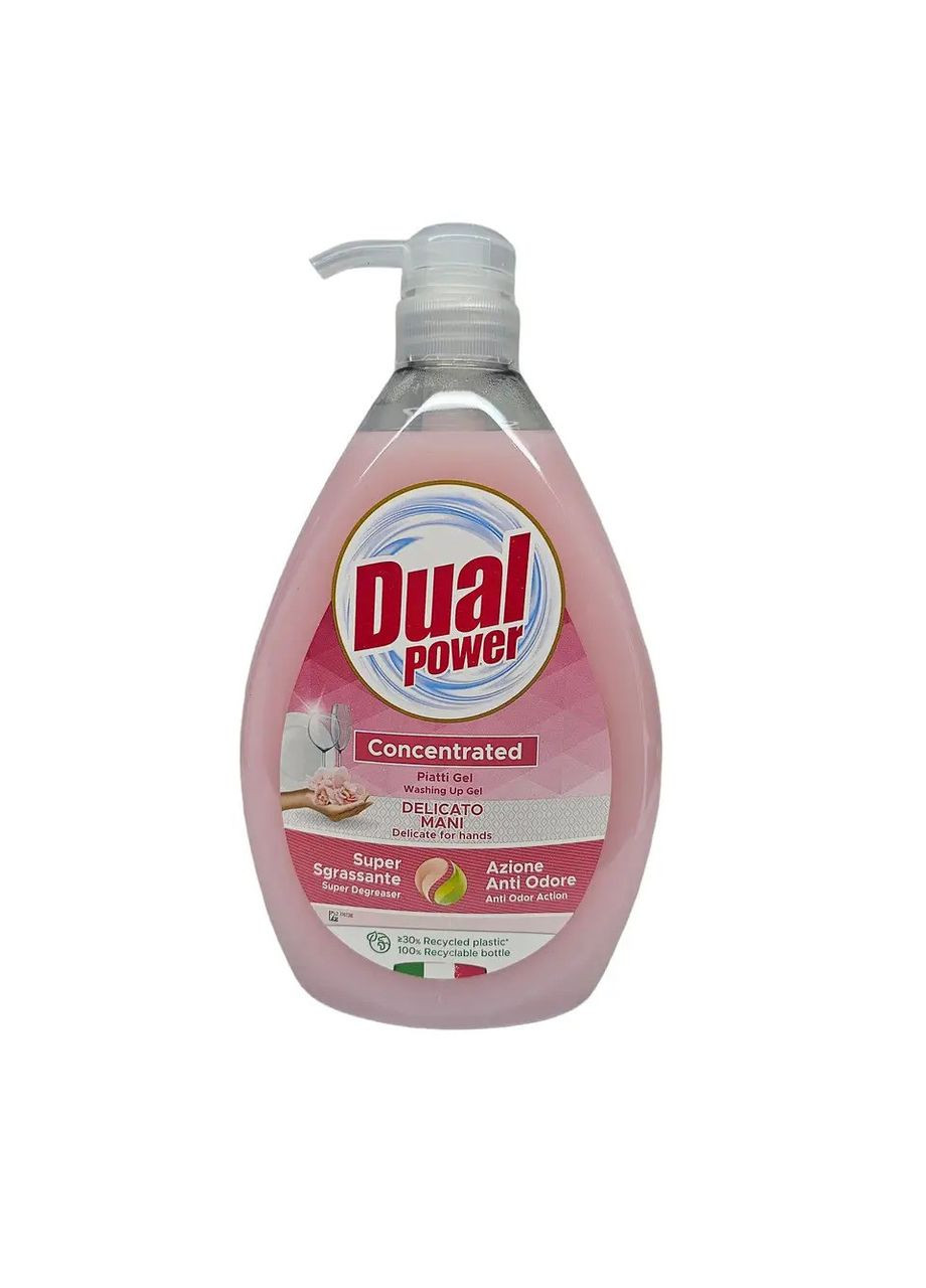Гель-концентрат для миття посуду з дозатором Care hands Ніжні руки 1000мл Dual Power (301873184)