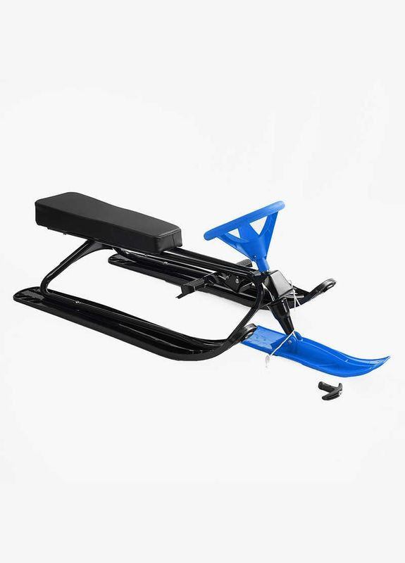 Снігокат, сталева рама, кермо, м'яке сидіння. Black and Blue (164560) Skyper (340911832)