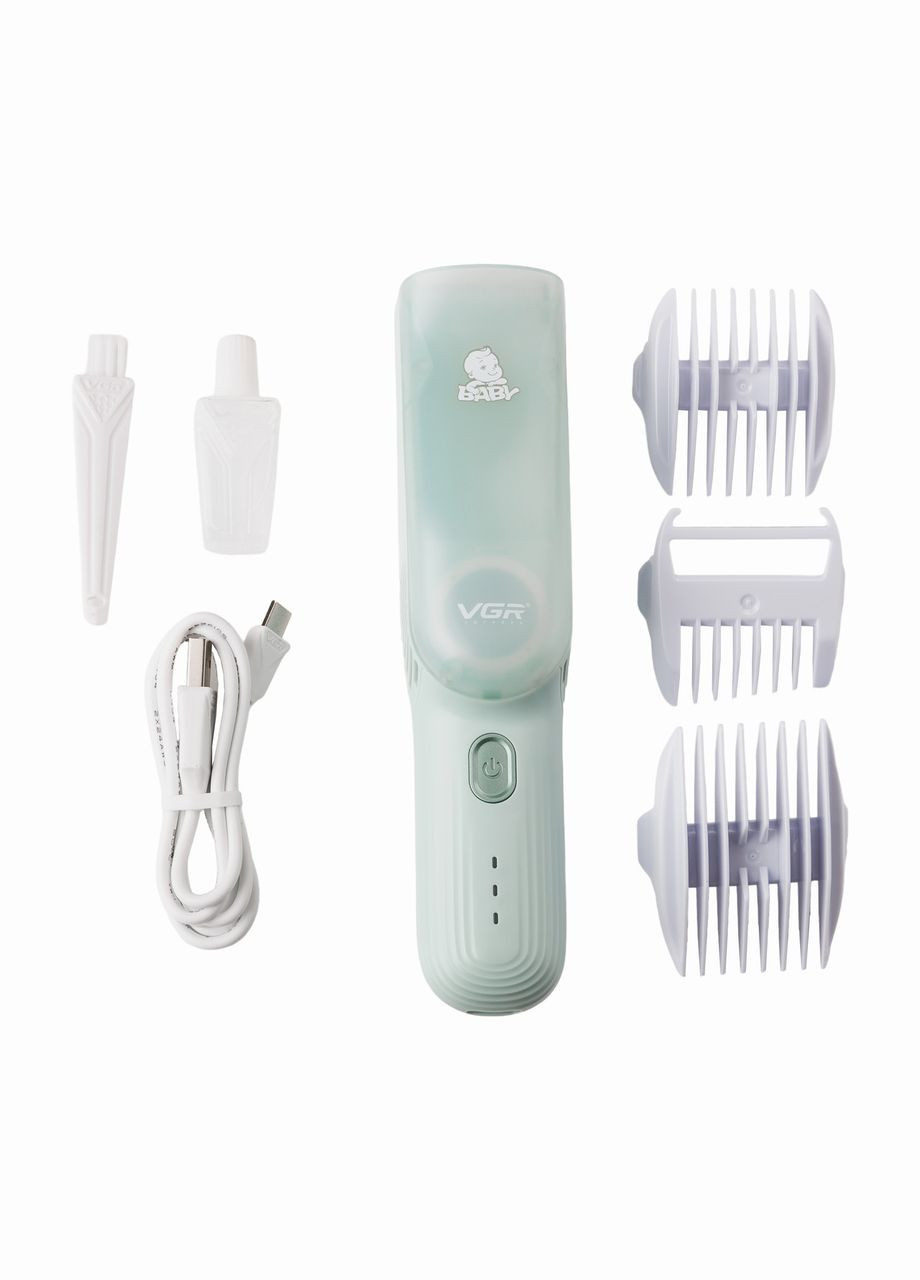 Дитяча машинка для стрижки з насадками акумуляторна безшумна 0281_Lu VGR (322340321)