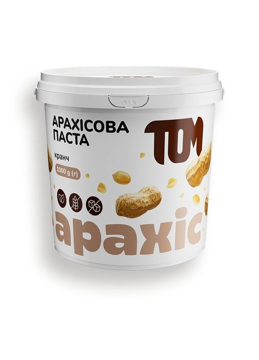 Заменитель питания Арахисовая паста Crunch, 1 кг TOM (348356881)