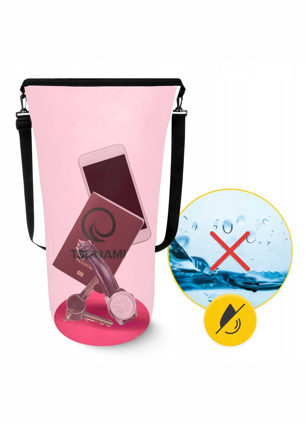 Гермомішок Dry Pack 30 л P-5907739314093 Pink TSUNAMI (347645303)