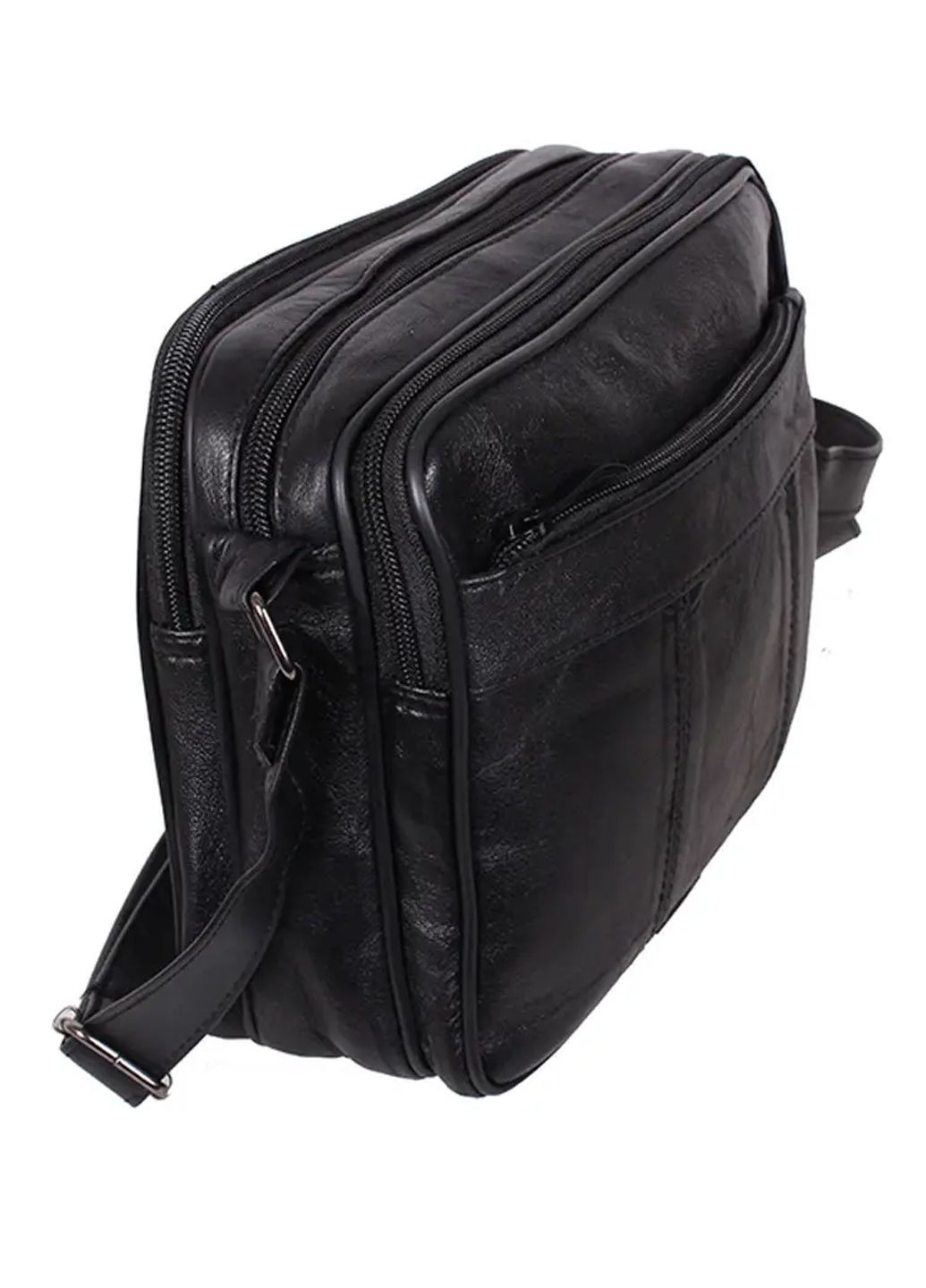 Шкіряна сумка-месенджер із натуральної гладкої шкіри Vishnya (318561968)