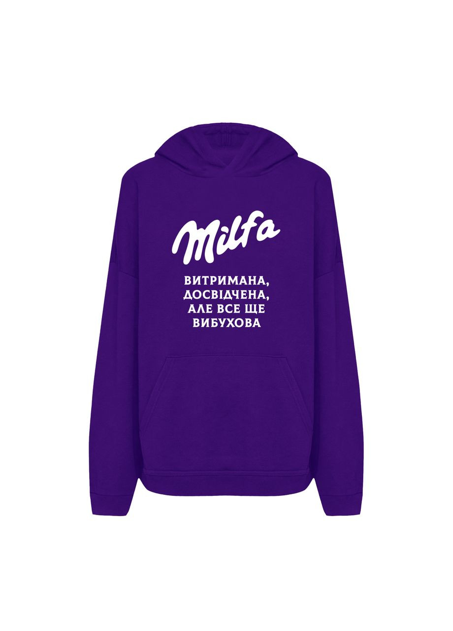 Худі з принтом "Milfa витримана" З гумором про Milka (10848569012) ТiШОТКА (370188303)