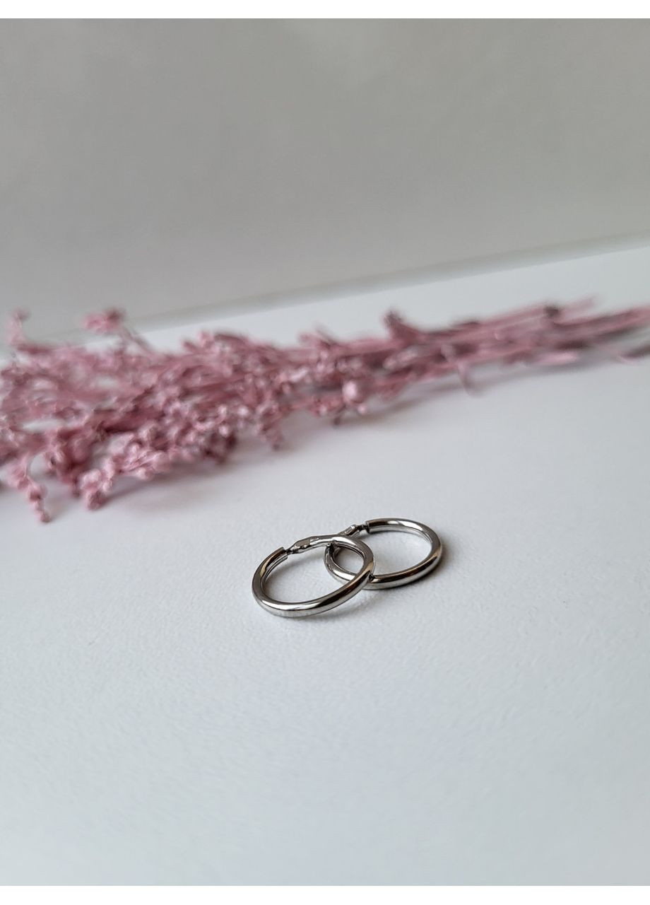 Серебряное кольцо кольца Конго 10 мм поштучно (пара оптовая цена) Родованное серебро 925 пробы 5001р No Brand (306742942)