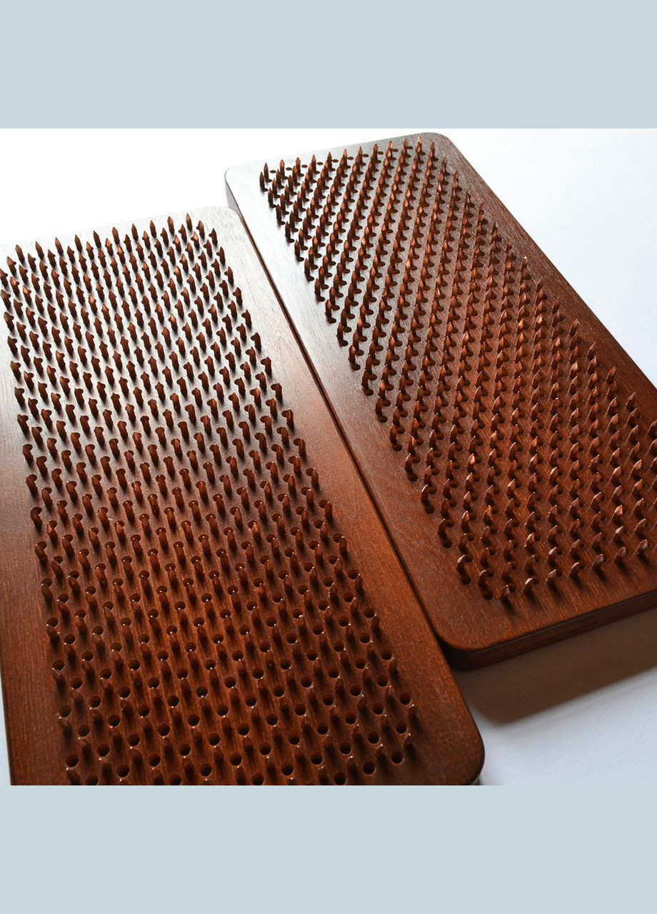 Доска Садху (медь) "Дерево жизни", доска с медными гвоздями для йоги, шаг 10мм. Доска для стоянки на гвоздях. No Brand (301482860)