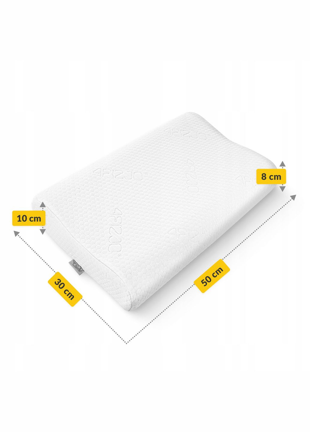 Подушка ортопедическая Ergo+ Small 30 x 50 см охолоджуюча для сна White (P-5907739319418) 4FIZJO (327400662)