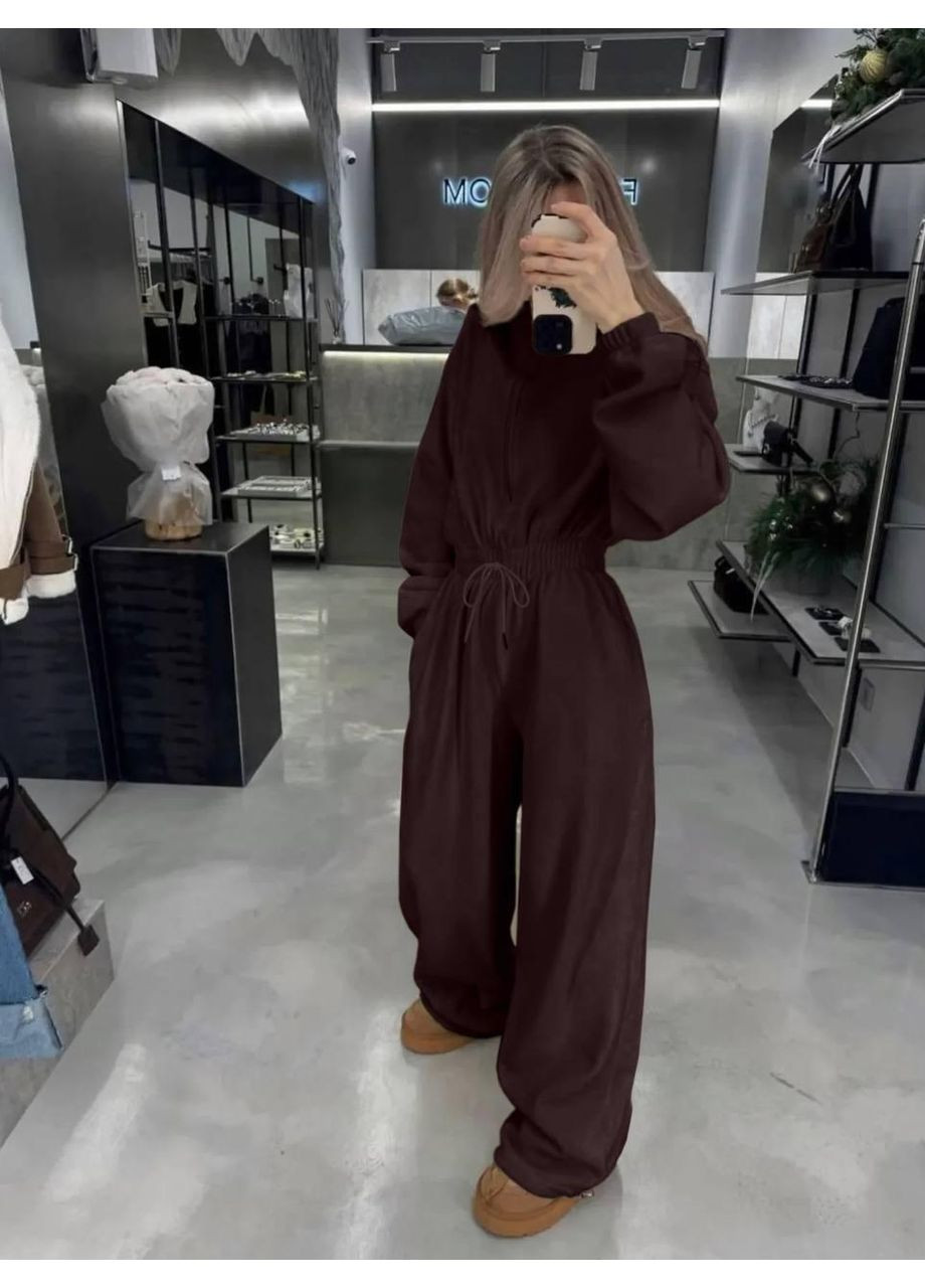 Жіночий комбінезон 48/52, Моко No Brand темно-коричневий