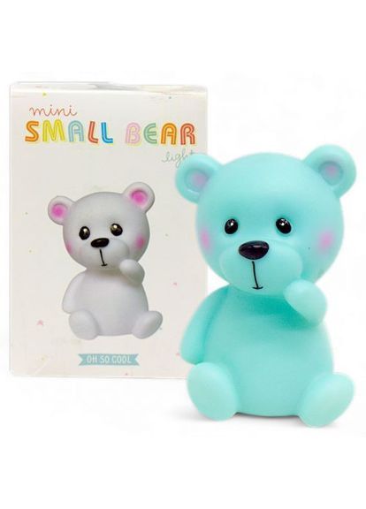 Пластиковый ночник "медвежонок" (12 см), бирюзовый. MIC (361421065)