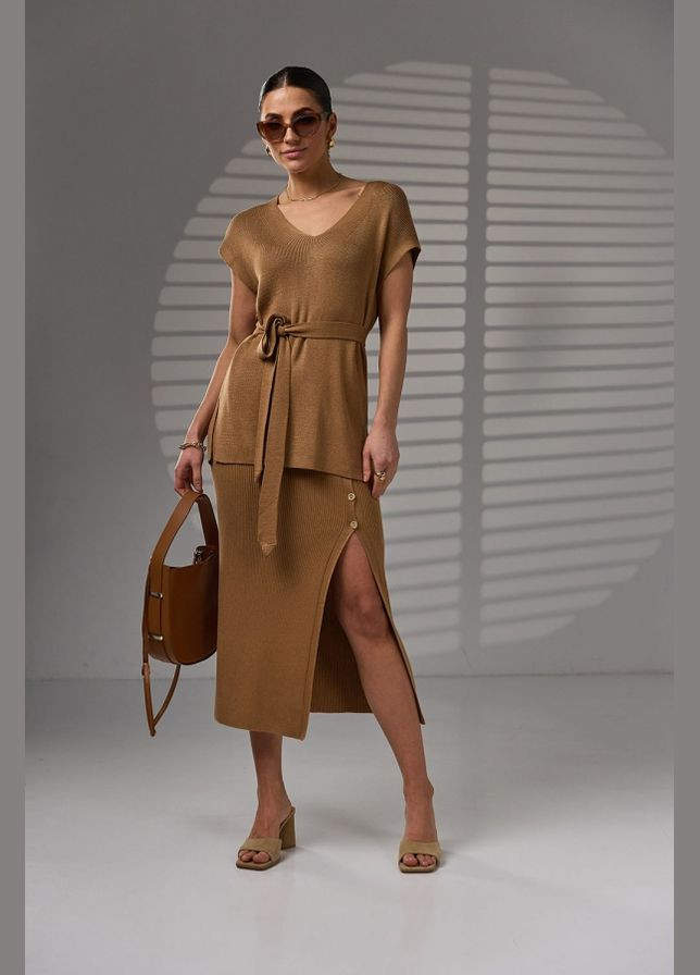 Жилет прямого кроя из хлопка и вискозы (2465) Triko Bakh - (334710548)