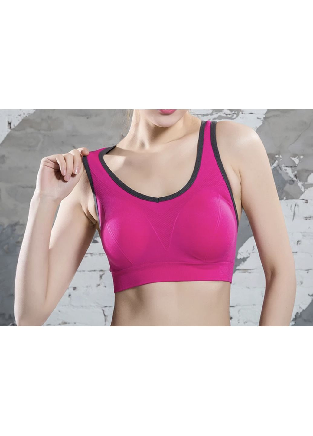 Розовые демисезонные женский спортивный топ для фитнеса, йоги "fitnessyoga" удобный яркий ( ) China