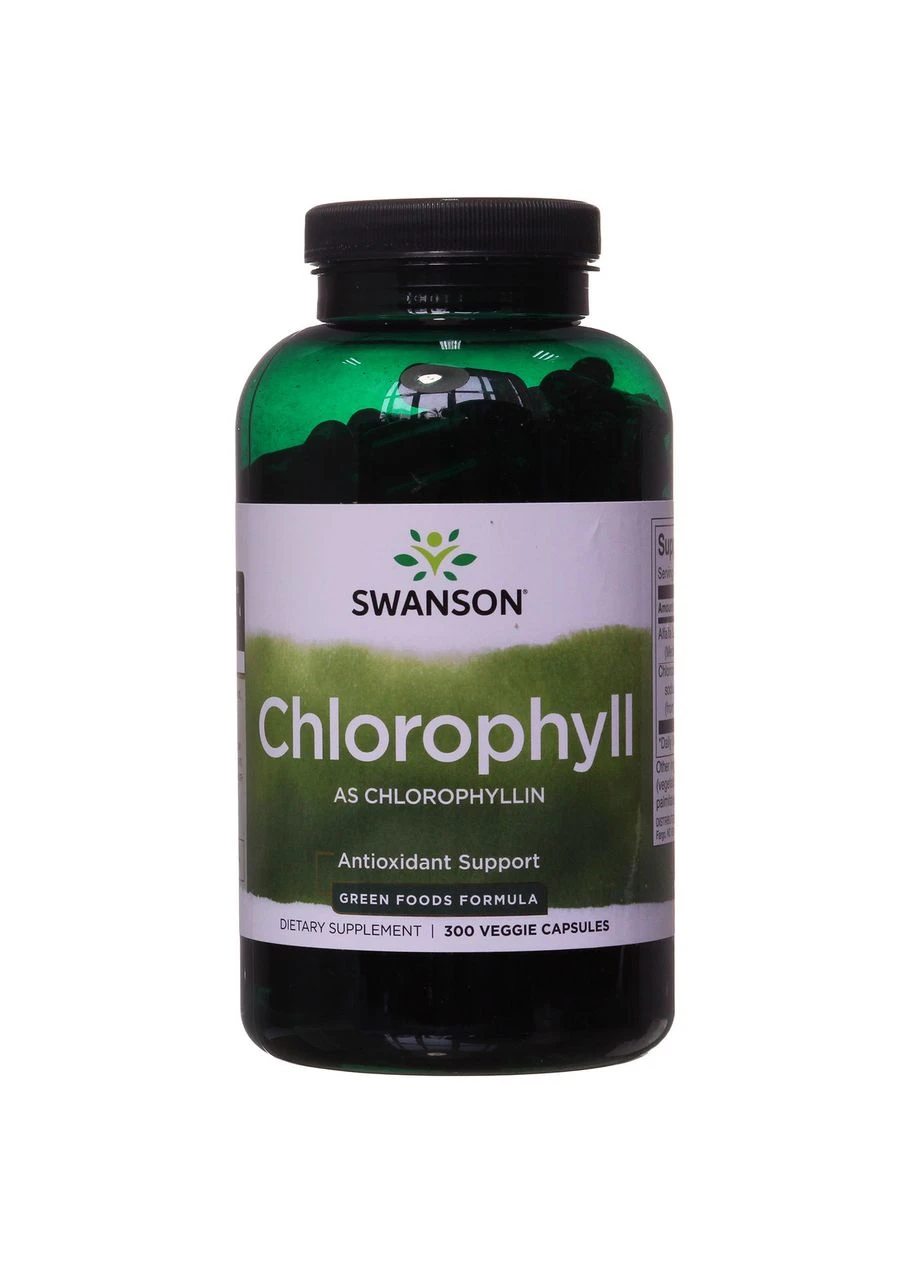 Хлорофіл з люцерною, Chlorophyll,, 300 капсул Swanson (364311186)