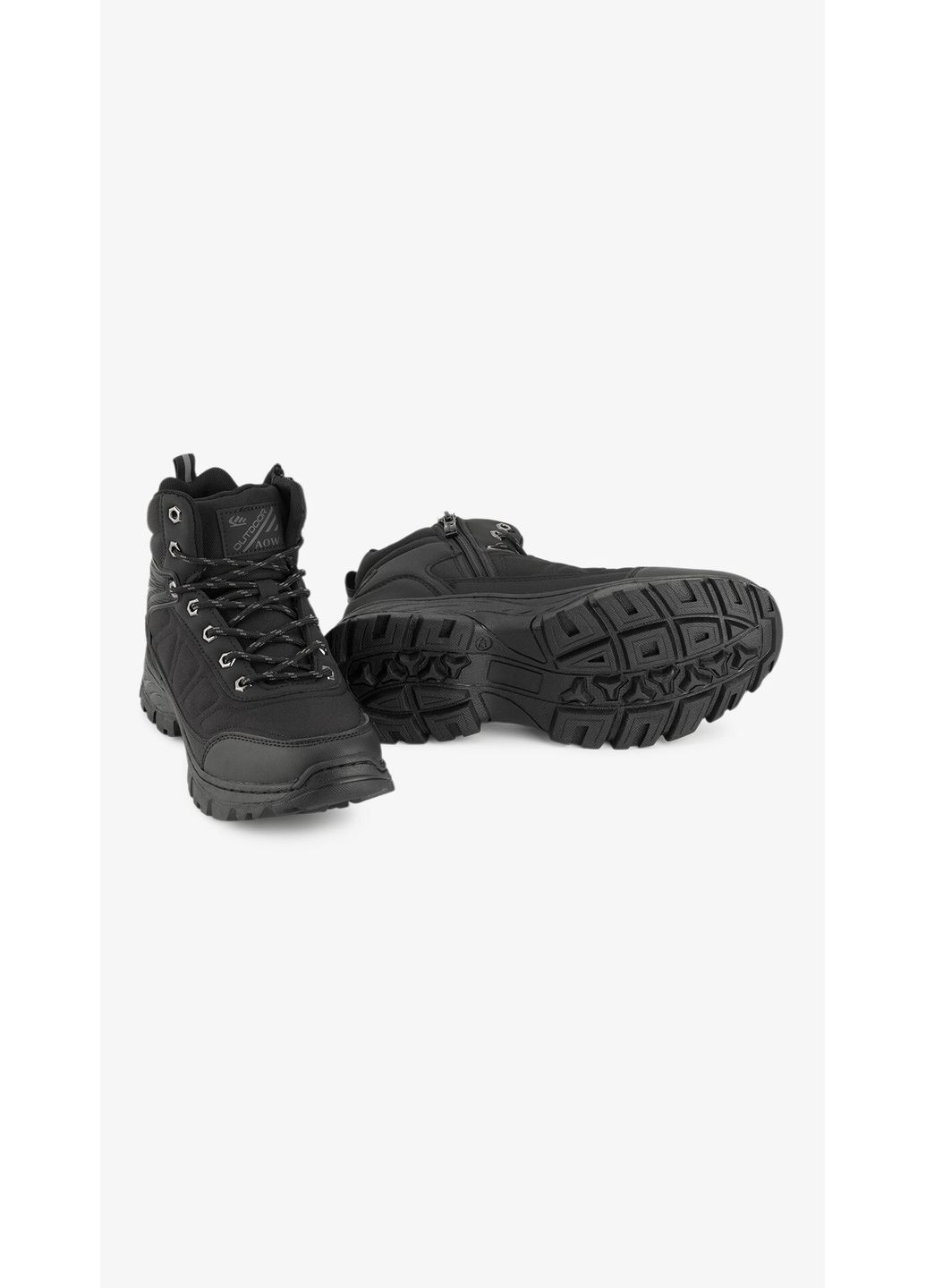 Черные зимние кроссовки мужские 2632-7 черный shop (2000999333972) No Brand