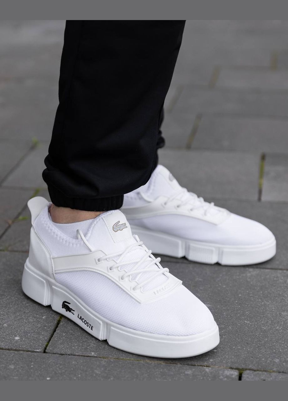 Белые всесезонные кроссовки Vakko Lacoste White