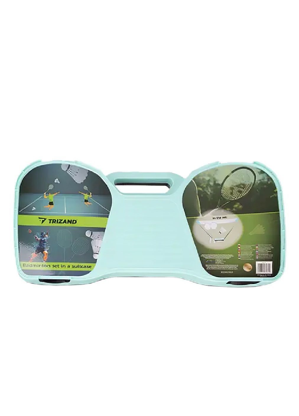 Спортивный набор комплект для игры в бадминтон с алюминиевыми ракетками сеткой стойками воланами чемоданом (481482-Prob) Unbranded (362312425)