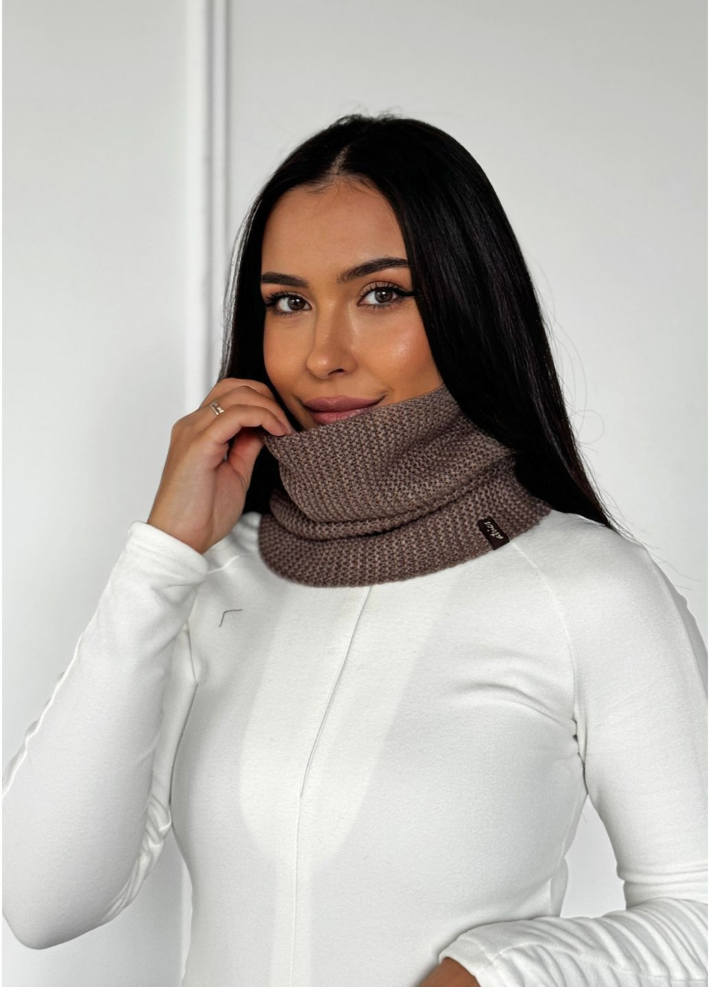 Теплий жіночий снуд-бафф InFashion Бафф (366303368)