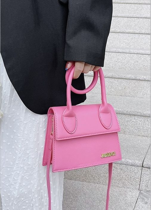 Жіноча сумочка jacquemus 3006 рожева малинова No Brand (296985463)