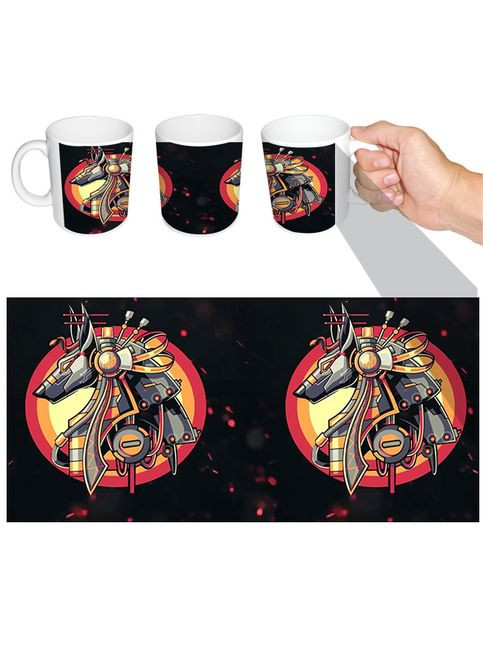 Чашка біла Бог Єгипту Анубіс (z0544) No Brand (327007317)