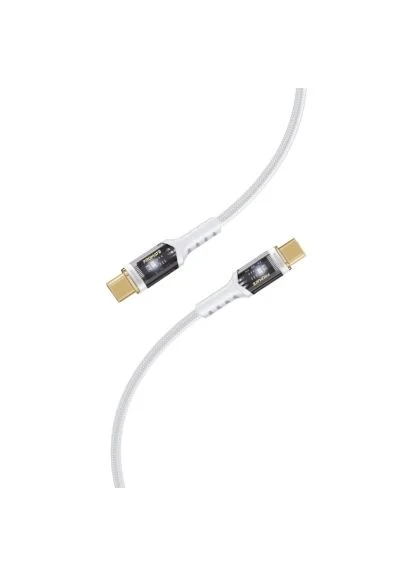 Дата кабель (lucidline-cc200.white) Promate USB-C to USB-C 2.0m (401637680)
